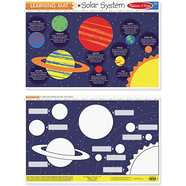 Melissa & Doug - Learning Mat - Solar System - Planets
