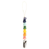 Bella Tunno - Pacifier Clip - Multicolored Rainbow