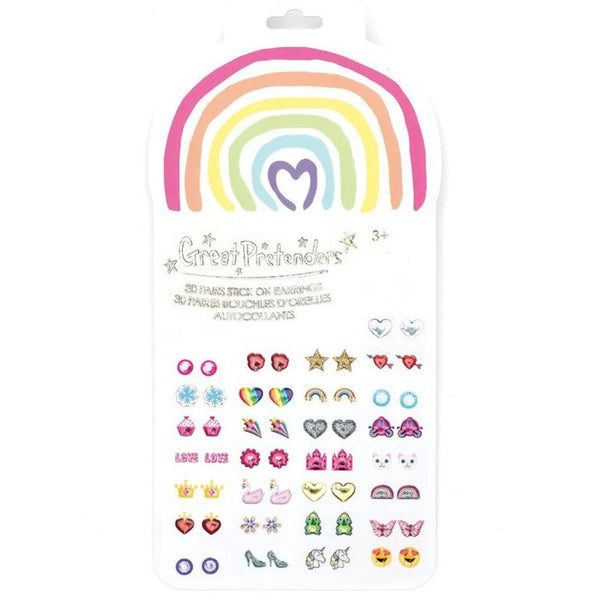 Great Pretenders - Sticker Earrings - Rainbow Love