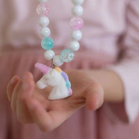 Great Pretenders - Necklace and Bracelet Set - White Unicorn