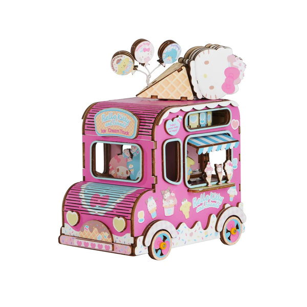 Hands Craft - Hello Kitty and Friends Ice Cream Truck - 3D Wooden Music Box Puzzle