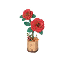 Hands Craft - Wooden Bloom - Red Camellia