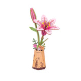 Hands Craft - Wooden Bloom - Pink Lily