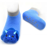 Boogie Toes - Blue Triceratops - 0-1 Year
