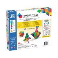 Magna-Tiles - Clear Colors - 32 Piece Set