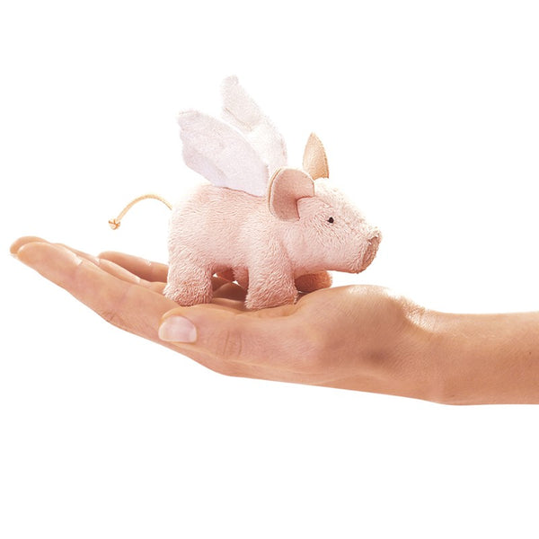 Folkmanis Finger Puppet - Mini Winged Piglet