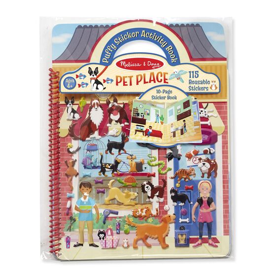 Melissa & Doug - Pet Shop Place - Puffy Sticker Activity Book