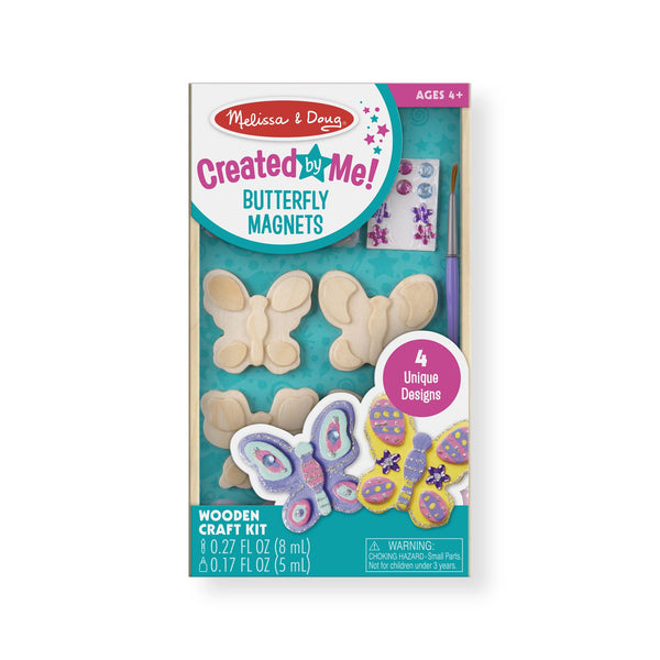 Melissa & Doug - Created by Me! Butterfly Magnets Wooden Craft Kit