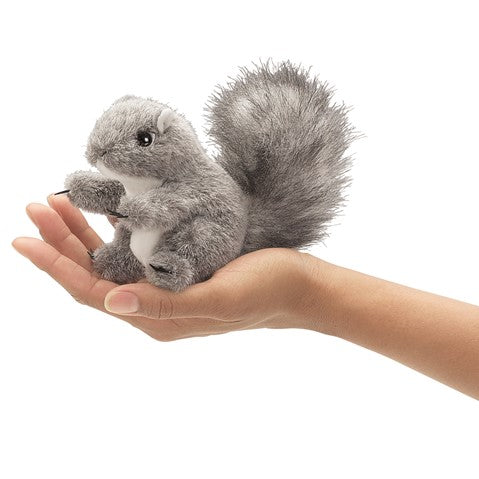 Folkmanis Finger Puppet - Mini Gray Squirrel