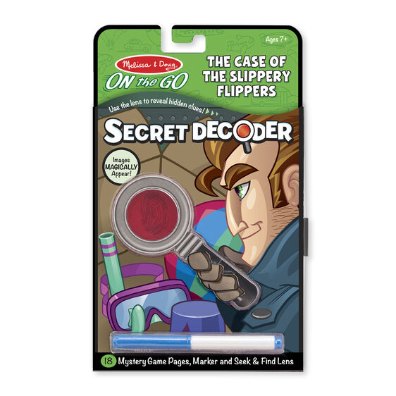 Melissa & Doug - Secret Decoder Set - Case of the Slippery Flippers