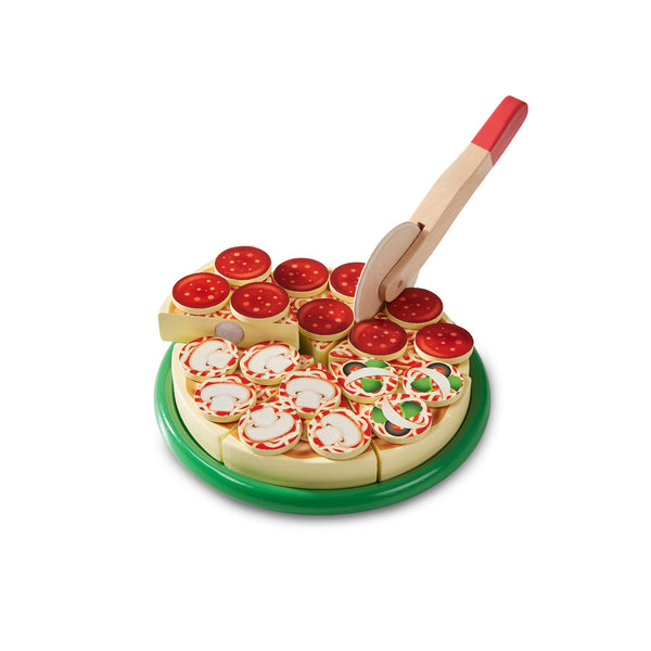  Melissa & Doug Pizza Party Wooden Play Food Set With