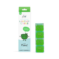 Glo Pals Light Up Bath Cubes - 4 Pack - Green