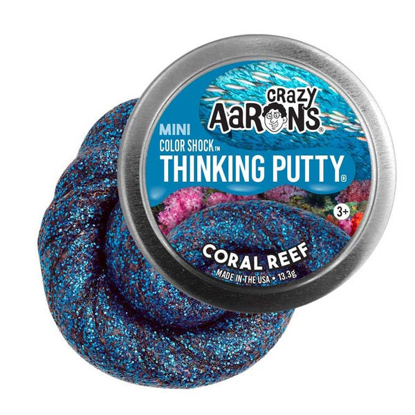 Crazy Aaron's Thinking Putty - 2" Coral Reef - Color Shock