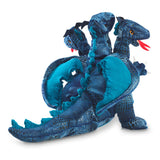 Folkmanis - Hand Puppet - Blue Three-Headed Dragon