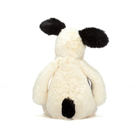 Jellycat - Bashful Black & Cream Puppy - Medium 12"
