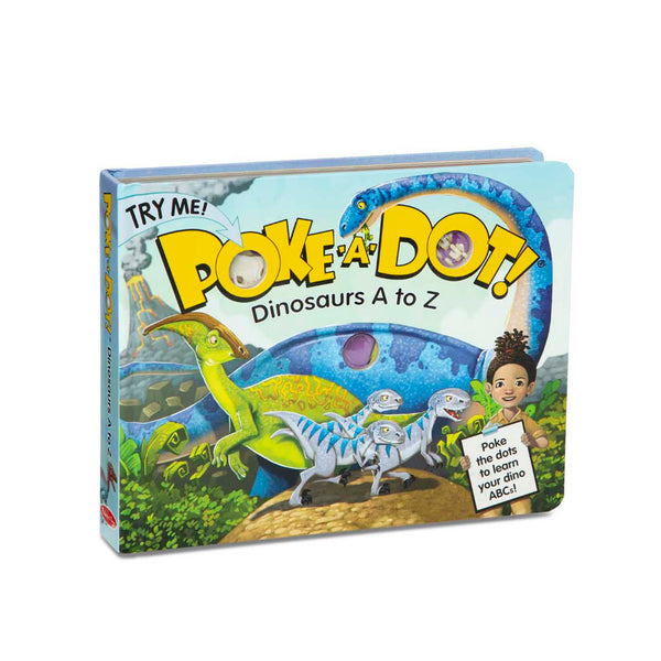 Melissa & Doug - Poke-a-Dot - Dinosaurs A to Z Board Book