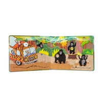 Melissa & Doug - Poke-A-Dot - Wheels on the Bus Wild Safari Board Book