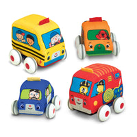 Melissa & Doug - Pull-Back Town Vehicles Baby and Toddler Toy