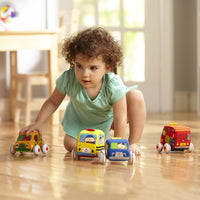 Melissa & Doug - Pull-Back Town Vehicles Baby and Toddler Toy