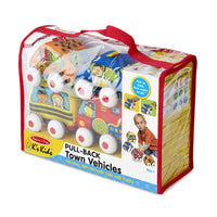 Melissa & Doug - Pull-Back Town Vehicles Baby and Toddler Toy