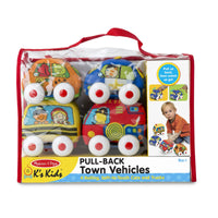 Melissa & Doug - Pull-Back Town Vehicles Baby and Toddler Toy