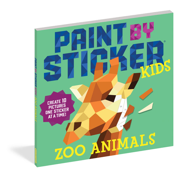 Workman Publishing - Paint By Sticker Kids - Zoo Animals